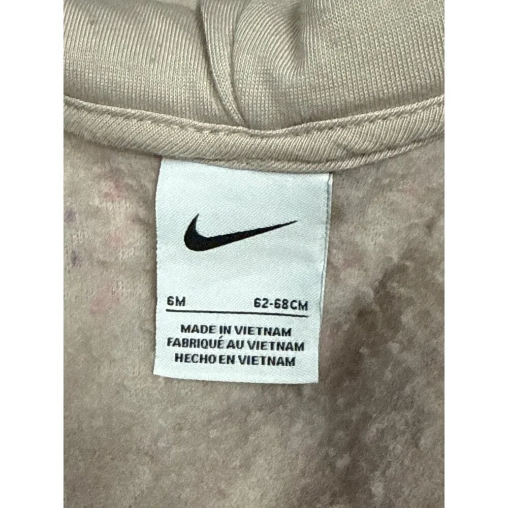 Nike Infant Girls Bunting Pram Snowsuit Sherpa Hooded Ears Full Zip Size 6 Month